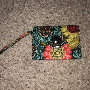 Vera Bradley floral wristlet